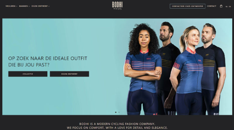 Los 15 mejores ejemplos de inspiración para el diseño de sitios web deportivos 12 Bodhi Cycling