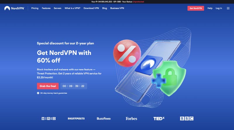 10 migliori esempi di siti Web aziendali da cui trarre ispirazione 10 Nord VPN