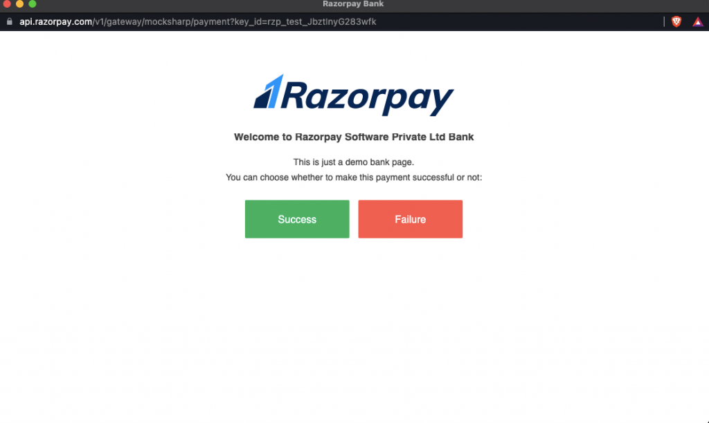 Success_How لدمج بوابة الدفع Razorpay