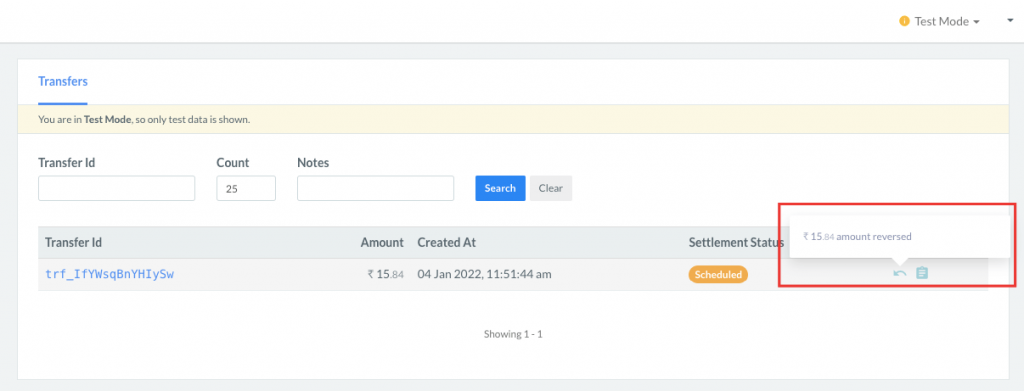 استرداد من razorpay