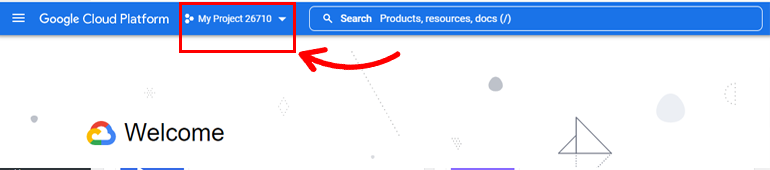 Adăugarea proiectului în Consola Google