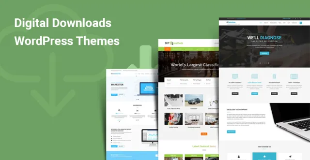 การดาวน์โหลดแบบดิจิทัล ธีม WordPress