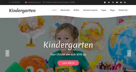 tema WordPress per la scuola materna