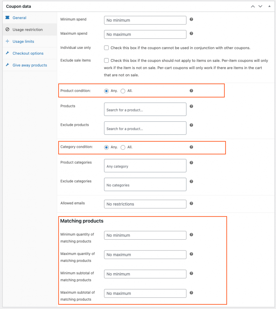Nutzungsbedingungen für WooCommerce-Gutscheine