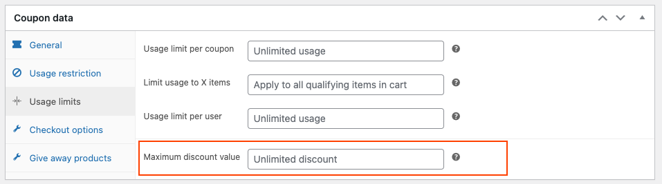 Richten Sie den maximalen Rabattwert mit Smart Coupons für WooCommerce ein