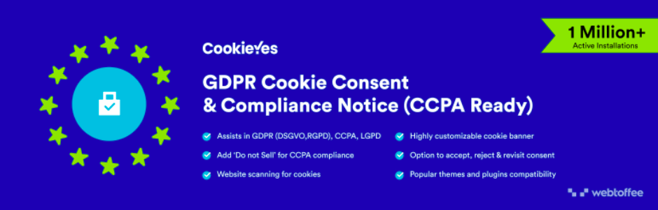 Notificare privind consimțământul și conformitatea cu cookie-urile GDPR (CCPA Ready) pugin