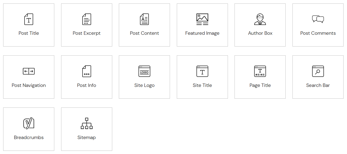 Elementor vs Elementor Pro: uma comparação detalhada 3 Elementor Theme Elements