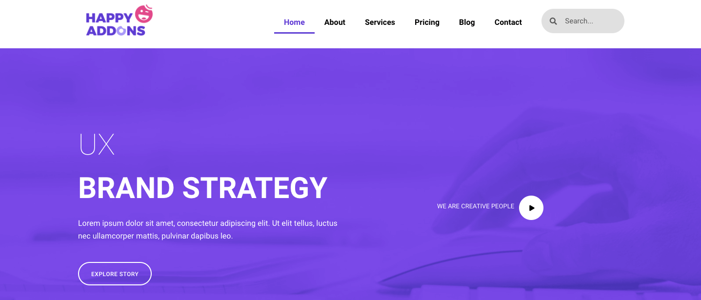 WordPress 10 中網站導航的 8 個最佳實踐 Final Preview of Elementor Header