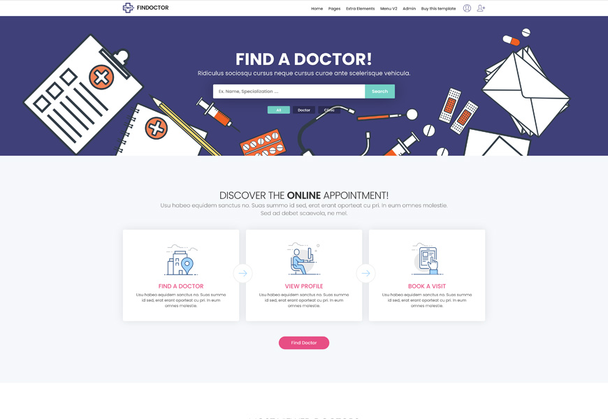 Findoctor - tema WordPress direktori dokter