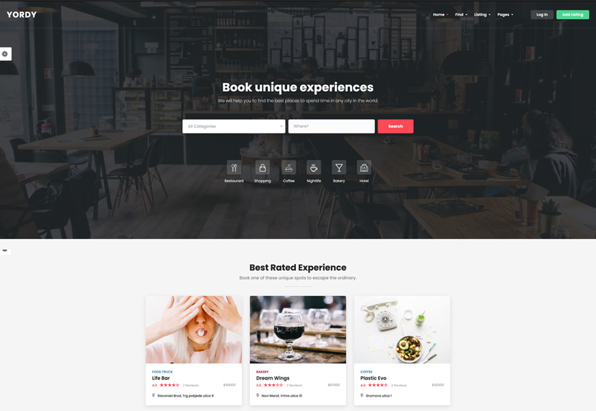 Yordy - tema WordPress direktori dokter serbaguna