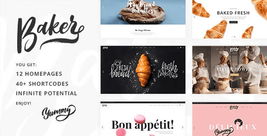 Baker — тема WordPress для пекарни
