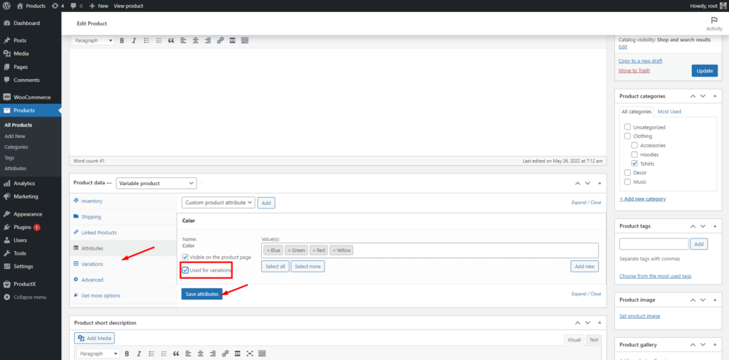 Memperkenalkan Addon Swatch Variasi WooCommerce untuk ProductX 7 Add Attribute for Variations