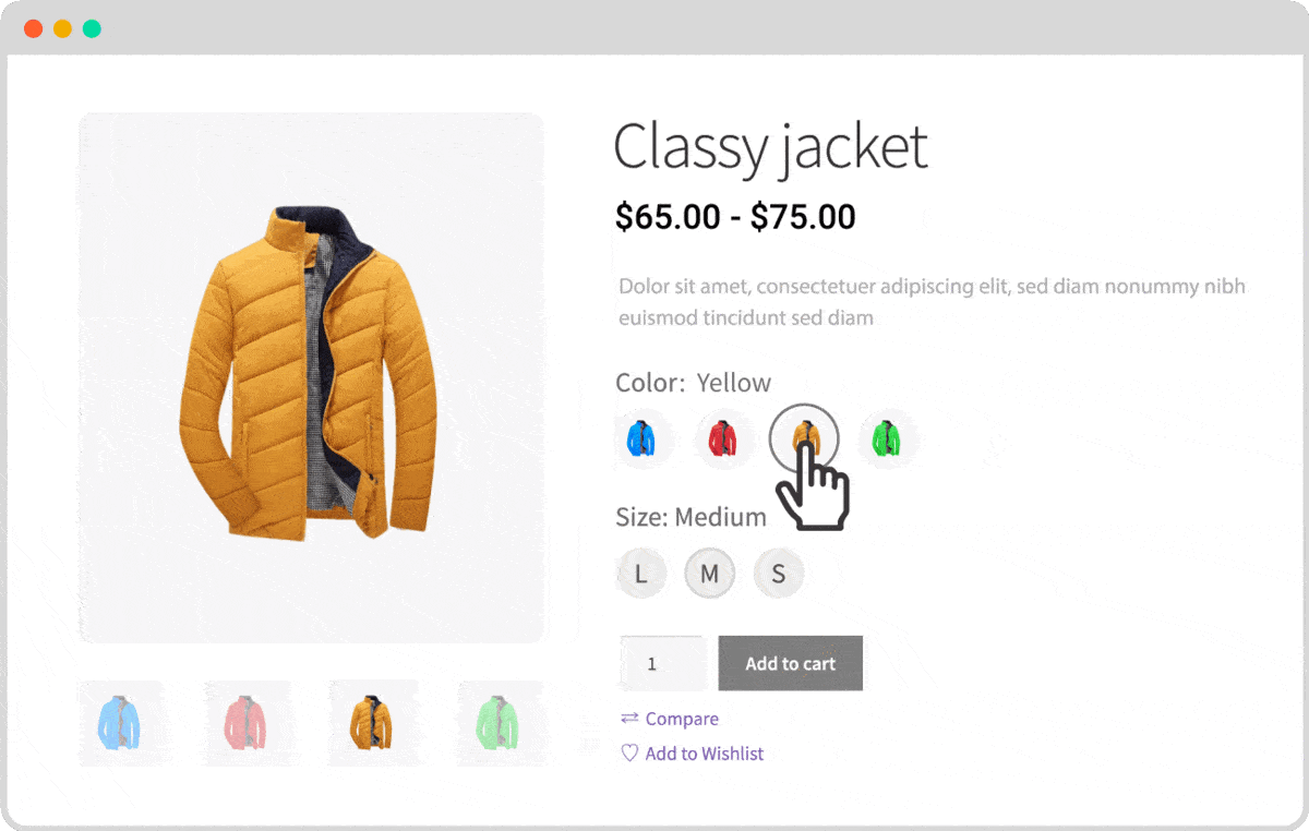 Memperkenalkan Addon Swatch Variasi WooCommerce untuk ProductX 10 Image Swatches