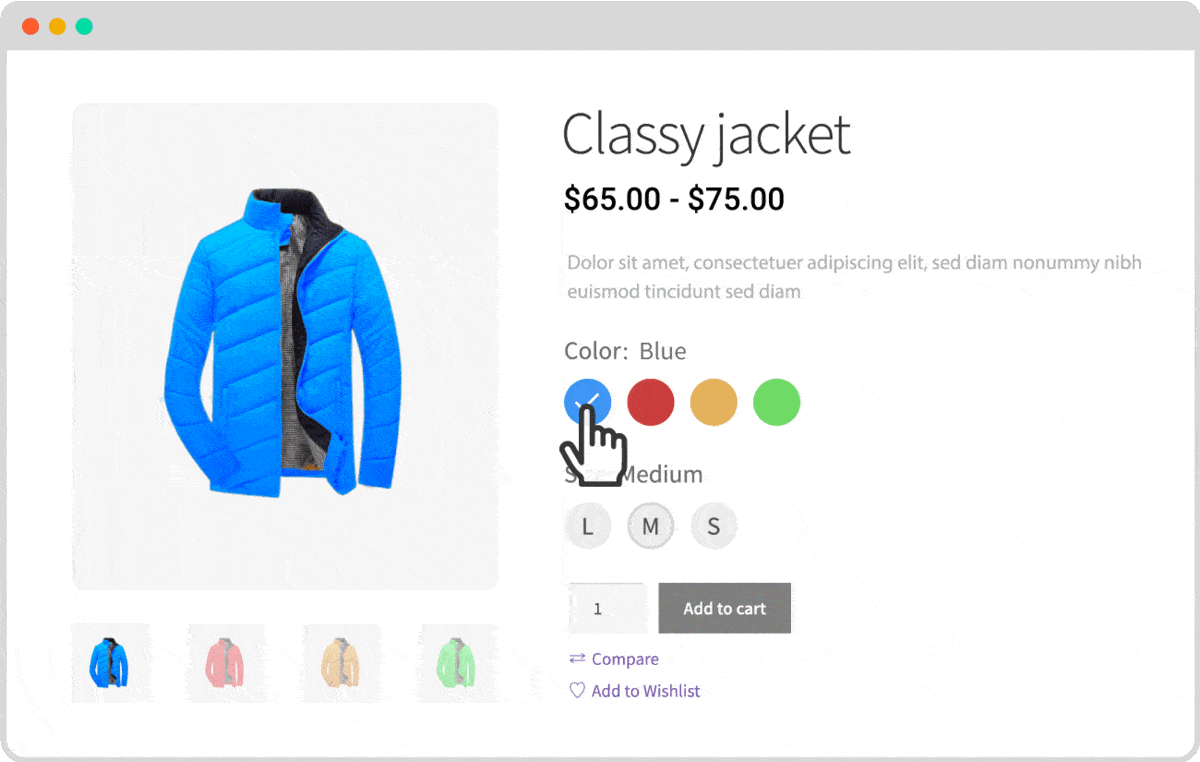 Comment créer des variantes de produits WooCommerce 8 Color Swatches