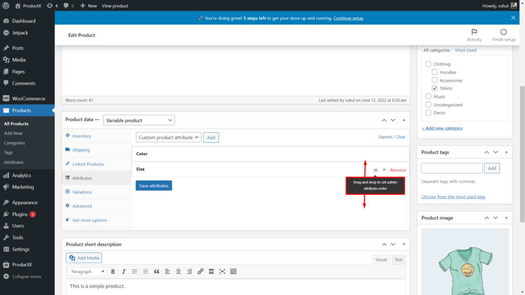 Penyortiran Produk WooCommerce: Panduan Rinci 5 Variable Product Attribute