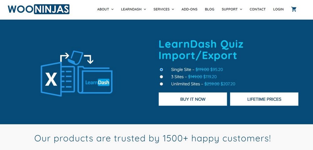Exportation d'importation de quiz LearnDash