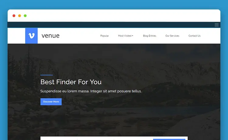 Templat Video Bootstrap Tempat Gratis