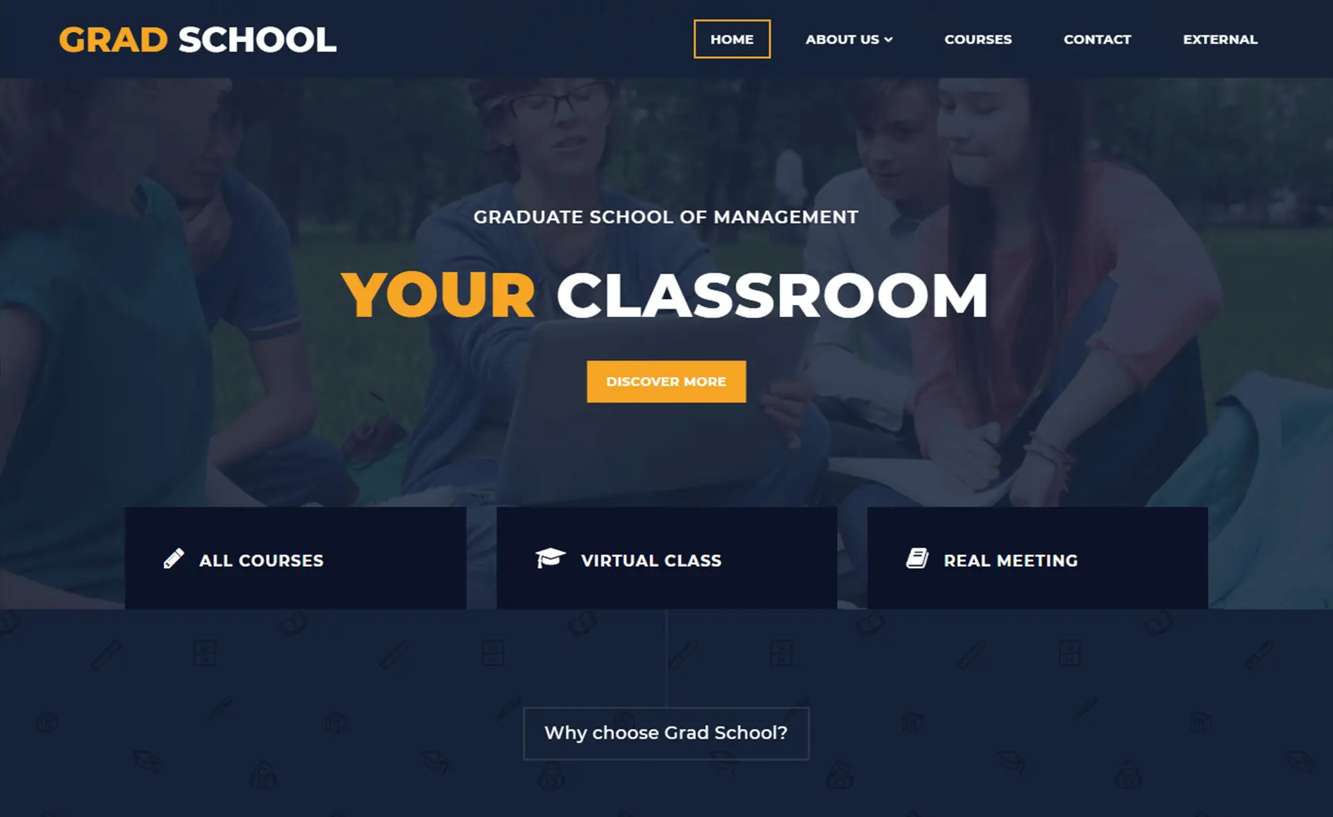 Templat Video Bootstrap Gratis Sekolah Pascasarjana