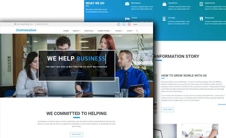 Templat Profil Pengguna Bootstrap Gratis Businessbox
