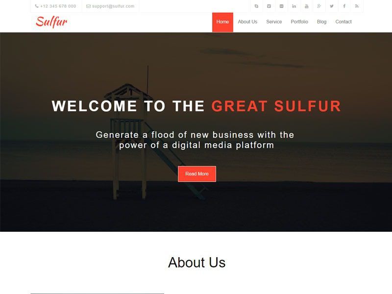 Template Profil Pengguna Bootstrap Gratis Sulfer