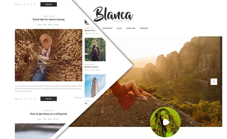 Template Profil Pengguna Bootstrap Gratis Blanca