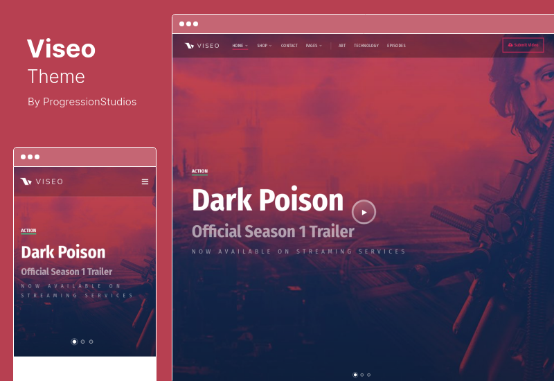 Thème Viseo - Thème WordPress pour actualités, vidéos et podcasts