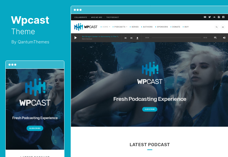 Thème Wpcast - Thème WordPress pour podcast audio