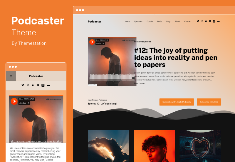 Thème Podcaster - Thème WordPress Multimédia