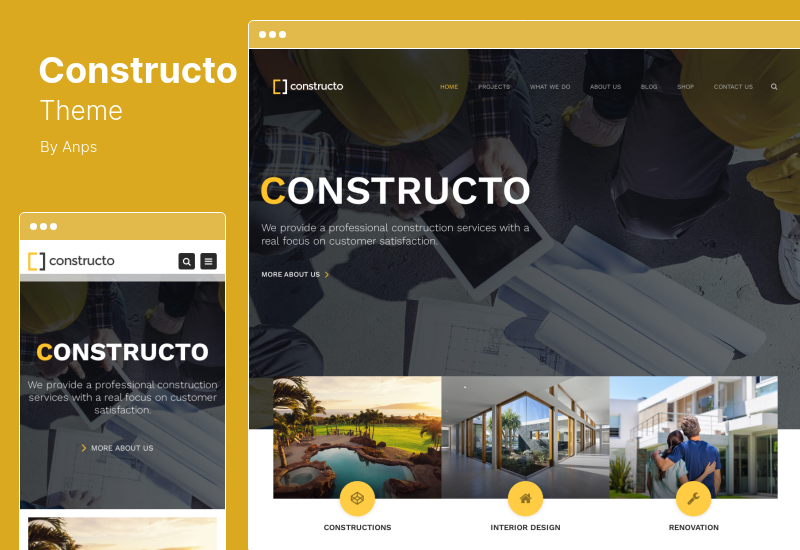 Tema Constructo - Tema WordPress per la costruzione