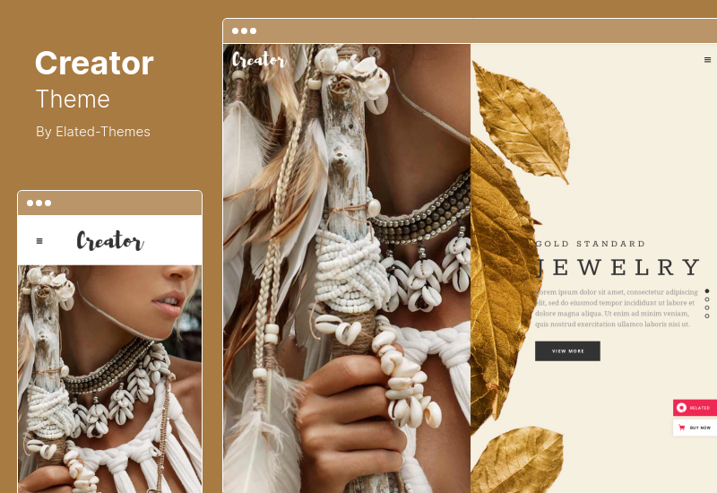 Creator Theme - Tema WordPress per artigiani fatti a mano