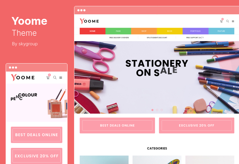 Tema Yoome - Tema WordPress moderno WooCommerce