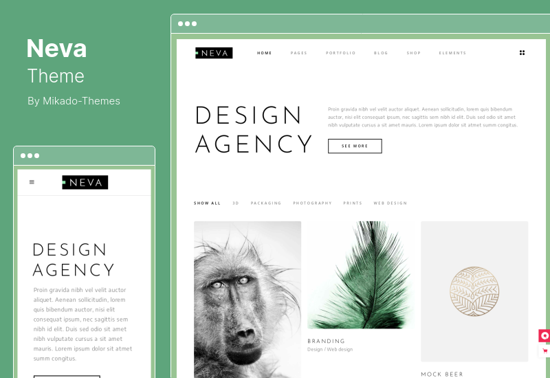 Tema Neva - Tema WordPress creativo multiuso