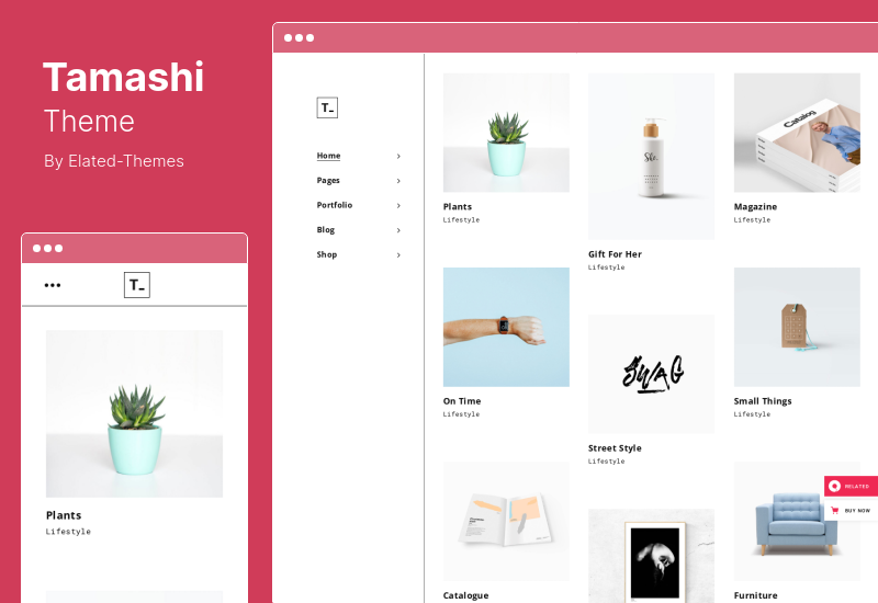Tema Tamashi - Tema WordPress Portfolio