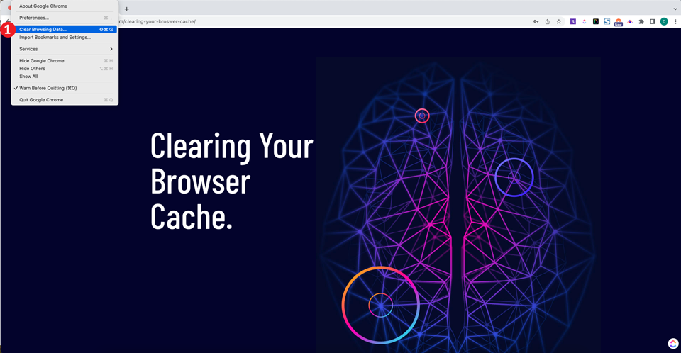Membersihkan Cache Browser Anda