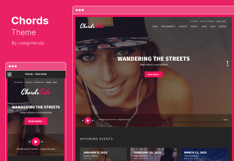 Akkorde-Theme - Music Artist Radio WordPress-Theme