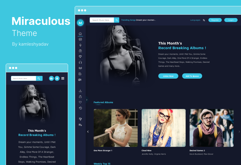 Miraculous Theme – WordPress-Theme für Multi-Vendor-Online-Musikshops