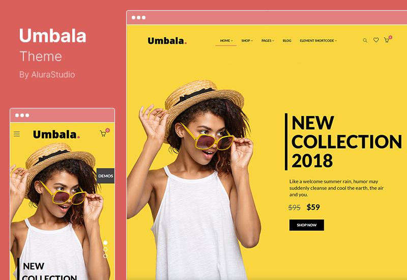 Tema Umbala - Tema WooCommerce del negozio di abbigliamento di moda