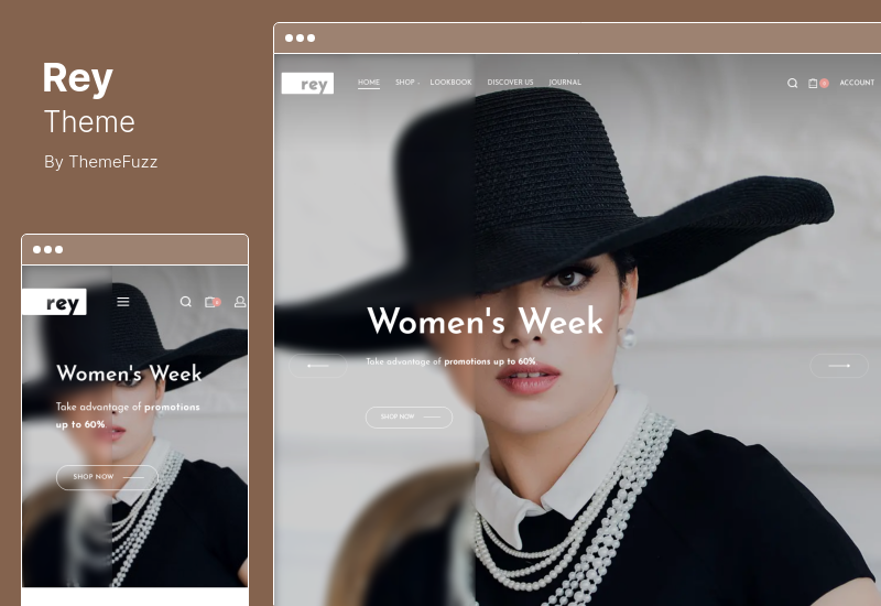 Tema Rey - Moda e abbigliamento, Tema WooCommerce per mobili