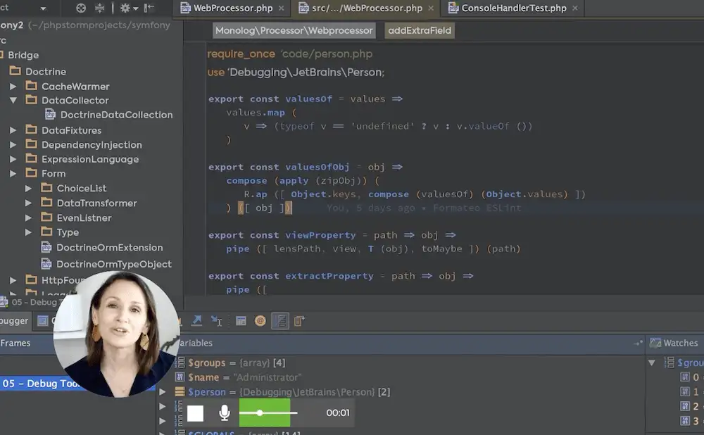 Opzione di sovrapposizione facecam di ScreenRec.