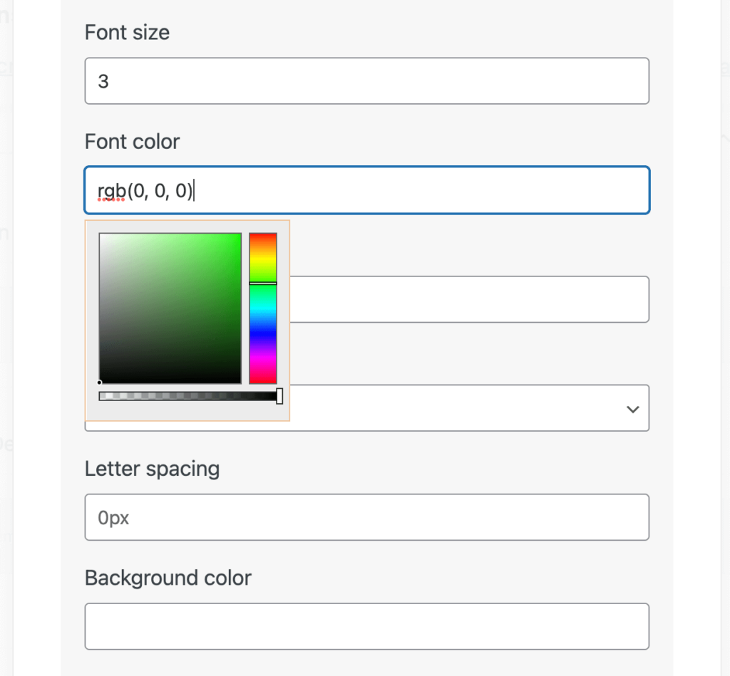 Personalizarea fonturilor într-un formular de comandă WooCommerce.