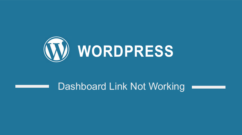 Tautan Dasbor WordPress Tidak Berfungsi