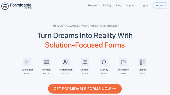 Site-ul Formidable Forms.