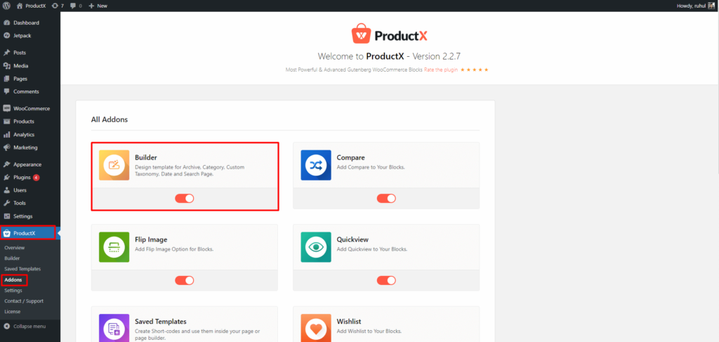 WooCommerce: แสดงหมวดหมู่ในหน้าร้านค้า! 6 Builder Activation