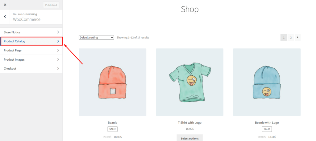 WooCommerce: แสดงหมวดหมู่ในหน้าร้านค้า! 2 Product Catalog
