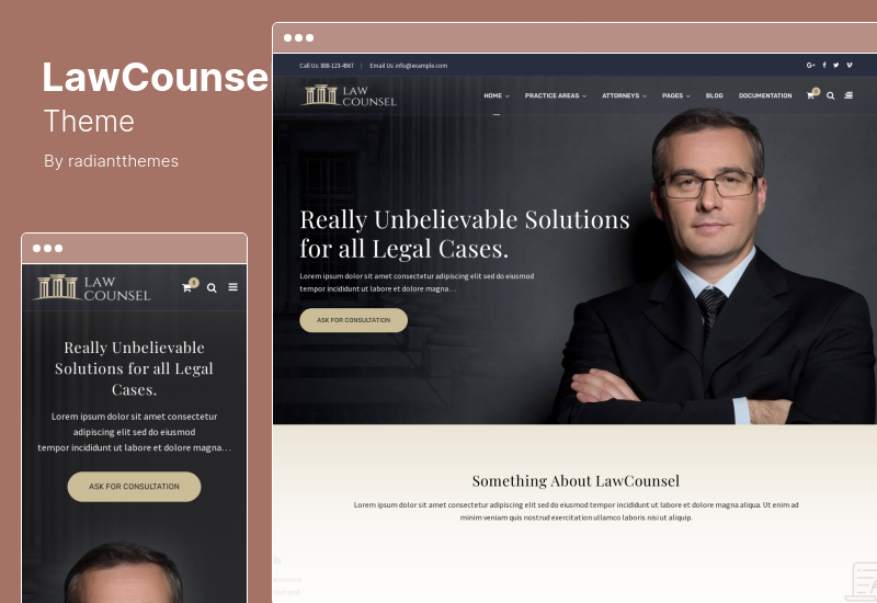 Tema LawCounsel - Tema WordPress per avvocati