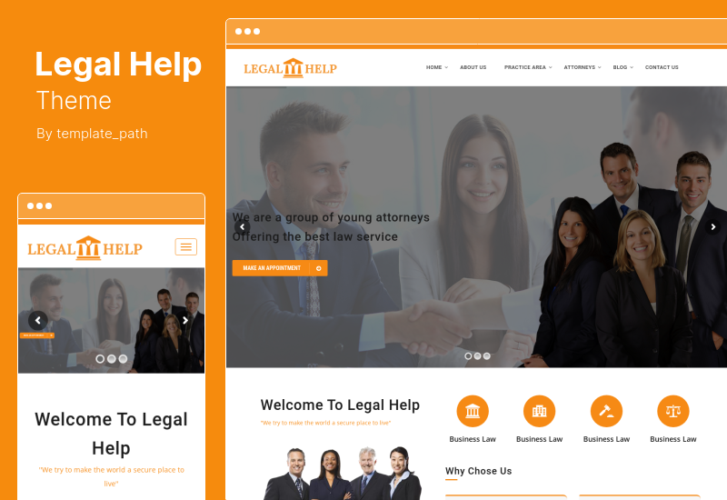 Tema di assistenza legale - Tema WordPress per studio legale
