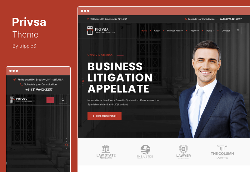 Tema Privsa - Tema WordPress Avvocato Avvocato