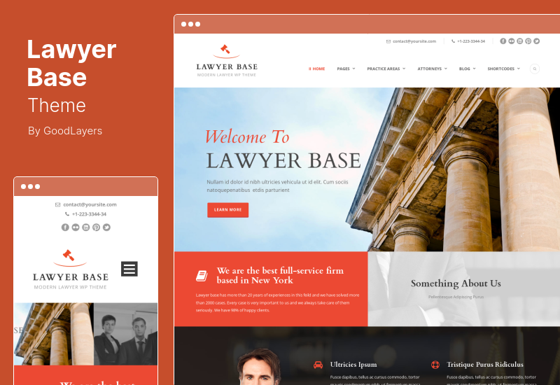 Tema di base dell'avvocato - Tema WordPress dell'avvocato