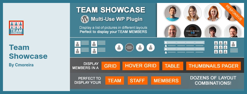 團隊展示插件 - 顯示 WordPress 插件的團隊/員工成員