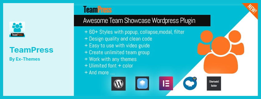 TeamPress 插件 - WordPress 的團隊成員/員工展示插件